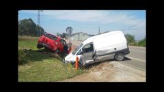 As� quedaron los dos veh�culos tras el accidente