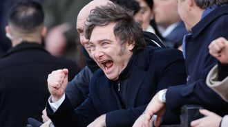 Javier Milei, durante una exposicin ganadera en Buenos Aires el pasado mes de julio