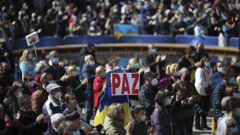 Potrestas en contra de la guerra  en Zrich, Suiza.