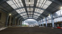 Obras de la nueva estación de tren de A Coruña.