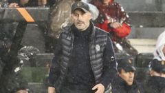 Vincenzo Italiano, entrenador del Bolonia, durante el partido contra el Celta en Balados.