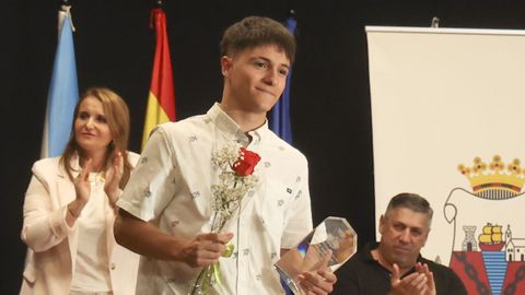 David Amor, en la última gala del deporte de Neda.