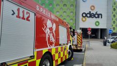 El SPEIS de Nar�n en el incendio registrado hoy en Ode�n