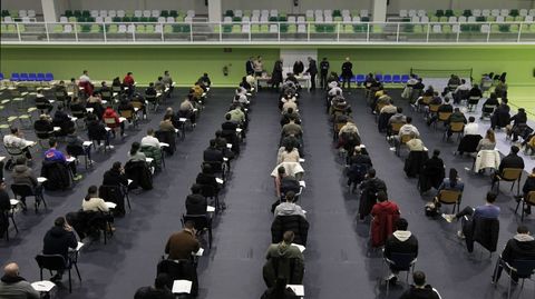 Pruebas en el pabell�n de A Pinguela para una convocatoria anterior
