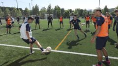 Primer entrenamiento de la nueva temporada del Pontevedra CF
