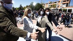 Isabel D�az Ayuso en un acto electoral este domingo en Las Rozas