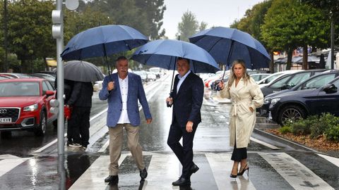 García Seoane , González Formoso y la diputada de Vías e Obras, Mónica Rodríguez.