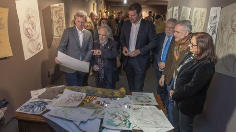 La exposici�n de Acisclo Manzano en el Museo das Peregrinaci�ns fue inaugurada este martes