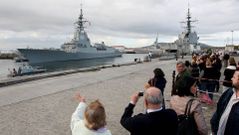 La fragata zarp� de Ferrol el 4 de octubre del a�o pasado