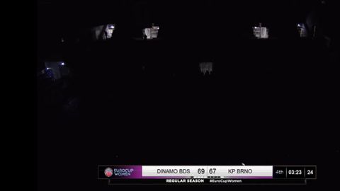 Captura del momento del apagón.