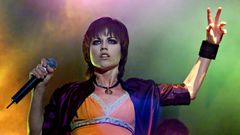 Dolores O'Riordan, durante un concierto con The Cranberries