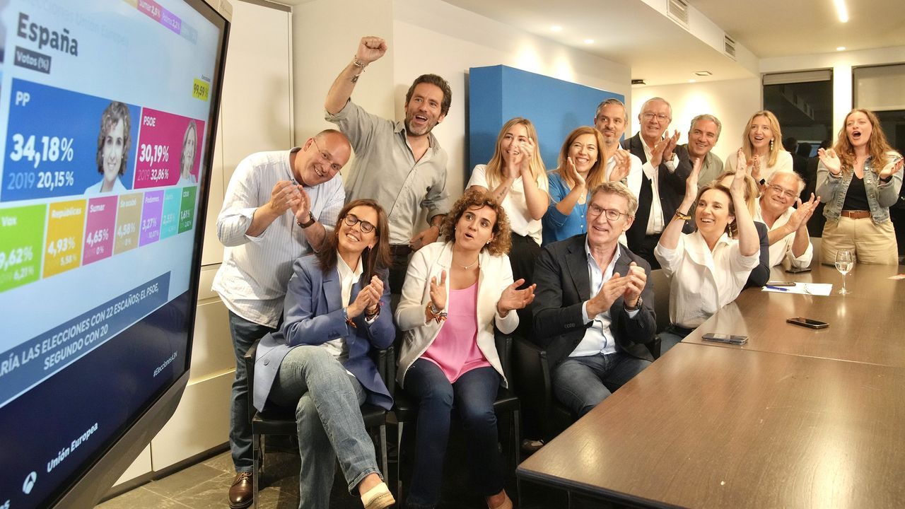 El PP gana en escaños y votos al PSOE en las elecciones europeas