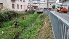 Foto de archivo de trabajos de limpieza en el Zapardiel, uno de los arroyos que ser� incorporado a esta ruta