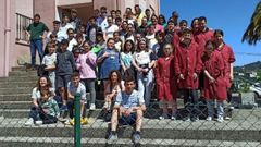 Visita de alumnos de Boqueix�n al Manuel L�pez Naval�n de Santiago.
