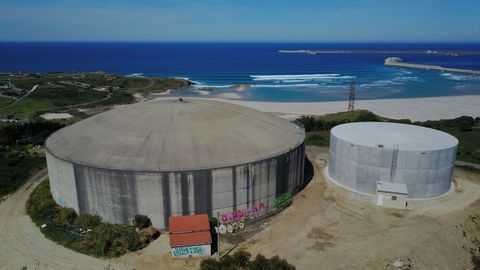 Imagen del depsito nuevo de agua del polgono de Sabn.