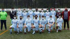 En la imagen, en la fila de arriba de izquierda a derecha, forman: Butra, Dairon, Sergio, Isma, Antonio, Gabri, Brais, Adri, Xaquin, Carou y el t�cnico Tono. Abajo forman Sayans, Pepe, Tub�o, Lois, Rivadulla, Anxo y Ant�n. Faltan Yoel, Mateo, Fajardo y Alberto