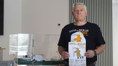 Emilio Romero, retratado este viernes en la sala Curuxeiras, donde se exhibe una exposici�n sobre la industria bacaladera