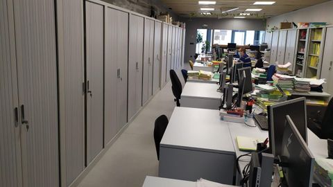 Imagen de la oficina del Juzgado de lo Penal 1 de Ourense. 