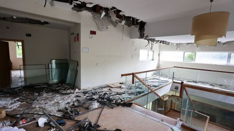 Se llevaron hasta las ventanas del hotel