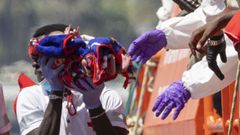 Salvamento Martimo ha rescata en la madrugada del domingo a 236 migrantes en Gran Canaria.