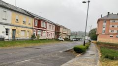 Aspecto de la carretera LU-242 en la entrada a Parga