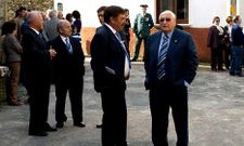 Costa Casares, a la derecha, en uno de sus �ltimos actos p�blicos, el pasado octubre en el Pilar.