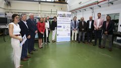 Representantes pol�ticos, del CIFP Ferrolterra y de las empresas colaboradoras se dieron cita en la presentaci�n del nuevo ciclo