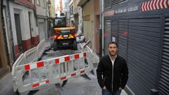 La calle de la Florida, en la escalinata hacia la plaza del Humor, est� en obras
