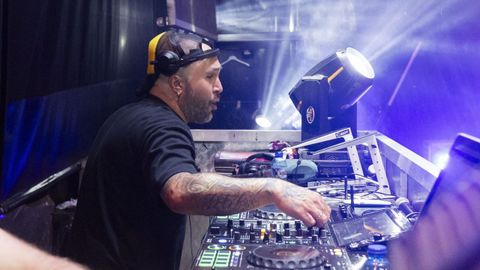 Kilo Rivera, en una de sus actuaciones como Dj. 