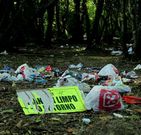 La basura se acumula desde el d�a 9, fecha de inicio del festival.