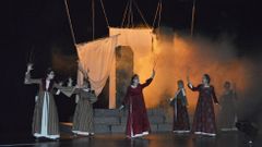 Representaci�n no �ltimo Festival de Teatro Grecolatino de Lugo, no 2020, antes da pandemia. Nesta ocasi�n actuar� Noite Bohemia o martes e El Ruise�or o m�rcores