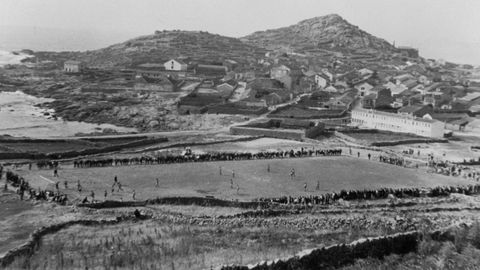 Una vista de Muxa tomada en 1966. As estaba la zona de A Camposa