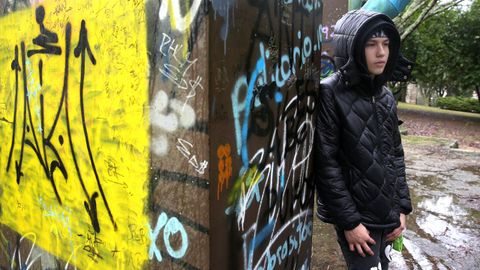 Aunque el joven chileno se crio en Ribeira, reside en Boiro desde hace varios meses.