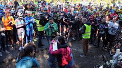 Homenaje al ciclista fallecido en O Rosal