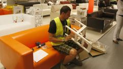 Interior de la superficie comercial de Ikea en A Coru�a. 
