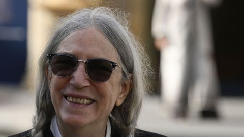 La cantante y escritora estadounidense Patti Smith, galardonada con el Premio Princesa de Asturias de las Artes 2026, este domingo en Oviedo, donde participar� en la ceremonia de entrega de los Premios Princesa 2026 el pr�ximo viernes