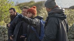 A directora e guionista Paula Cons, durante a rodaxe da pel�cula na illa de S�lvora