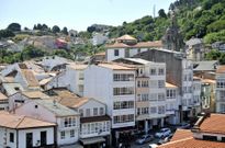 Vistas de una zona del casco hist�rico de Pontedeume. 