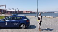 El despliegue de la fuerza de la Armada, en Fene