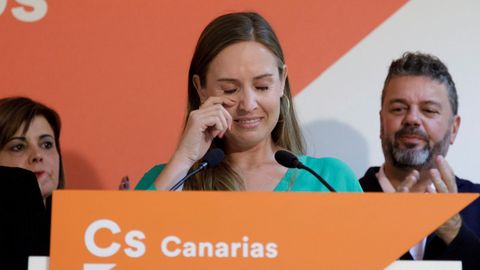 Las l�grimas de Melisa Rodr�guez, candidata de Ciudadanos por Santa Cruz de Tenerife