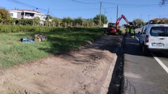 La Xunta comenz con las obras de la senda peatonal en Santa Baia