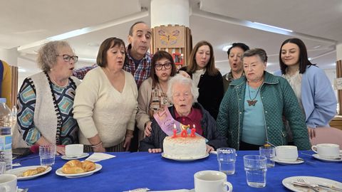 Mar&iacute;a, en la celebraci&oacute;n del 108 cumplea&ntilde;os