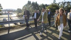 Cargos del PP en la provincia de Pontevedra, este sbado en Saiar (Caldas), con el eurodiputado Adrin Vzquez