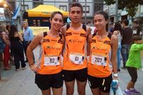 Deportistas dezanos acudieron a la Carreira Nocturna de Xinzo.