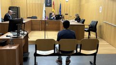El acusado, durante el juicio celebrado en Ourense