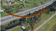 Recreaci�n de la pasarela de Nuevo Roces
