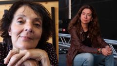 Las escritoras Rexina Vega y Ana Merino