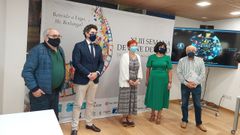 Miembros de Fonmi�� y autoridades en la presentaci�n de la Semana de Cine