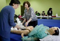 Un curso en marcha en UGT versa sobre atenci�n sociosanitaria a dependientes.