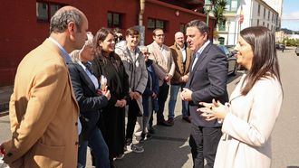 Gonz�lez Formoso fue recibido por la alcaldesa de Ribeira, Mar�a Sampedro, y parte de la corporaci�n.